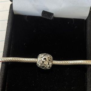 Silver and Crystal Chamilia Bead